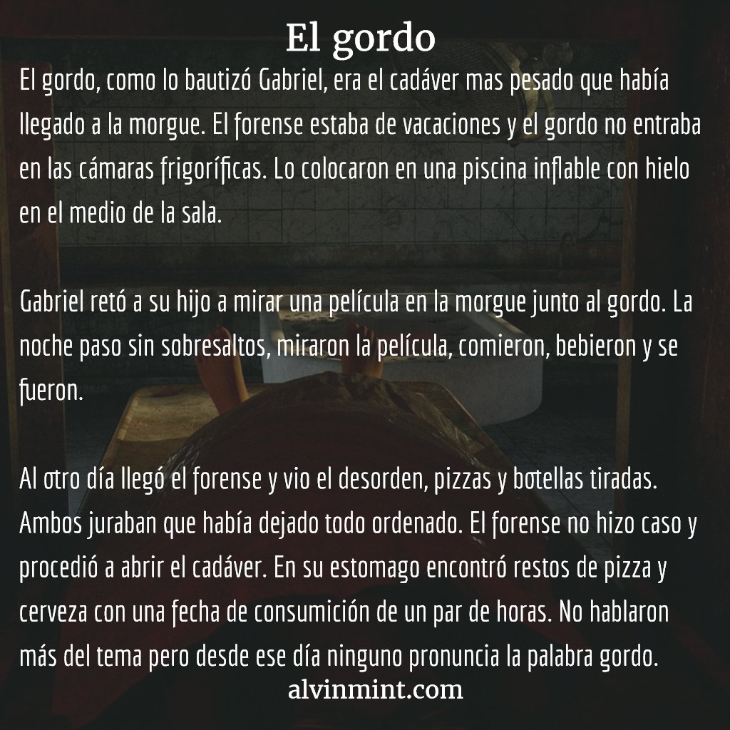 microrrelato:el gordo