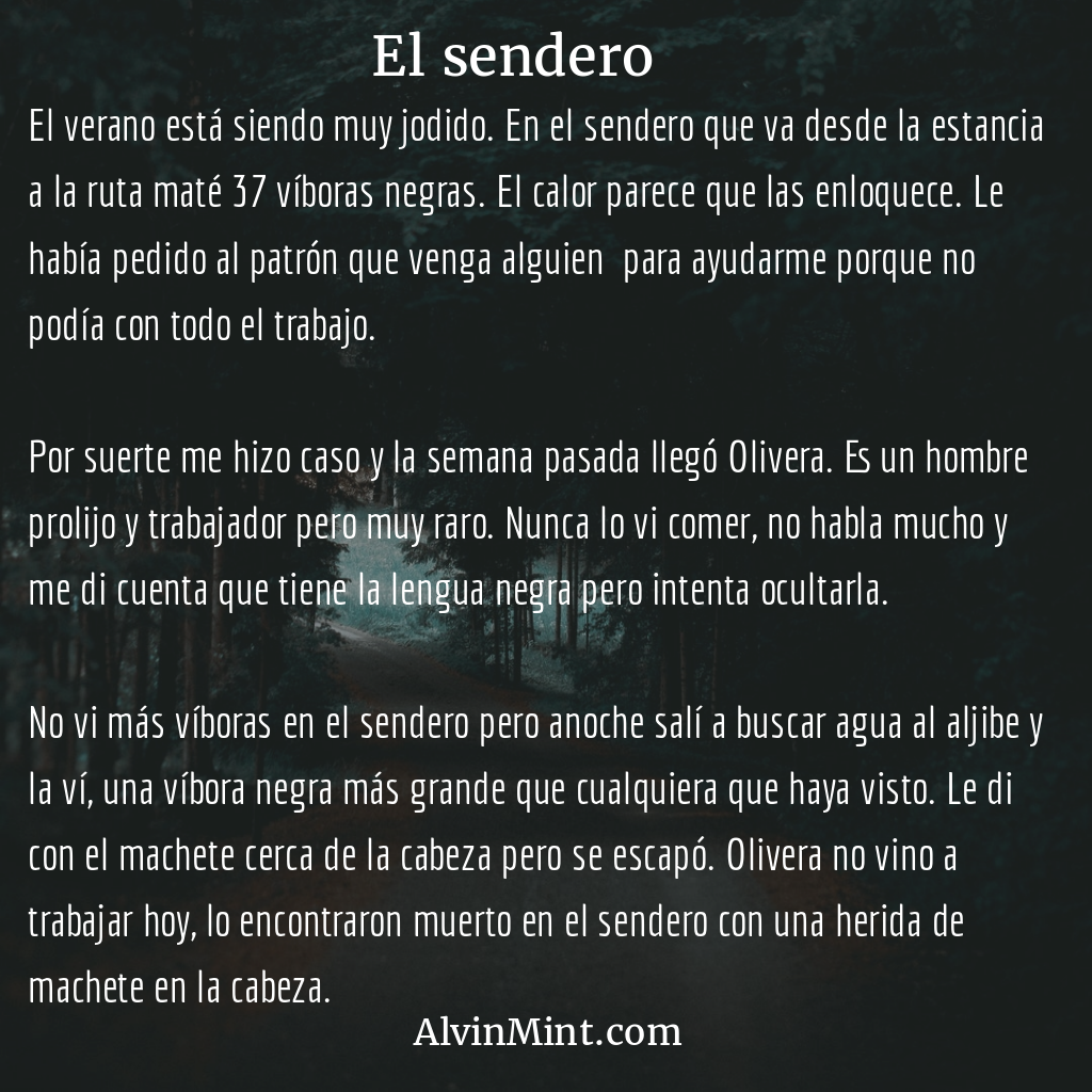 microrrelato:sendero