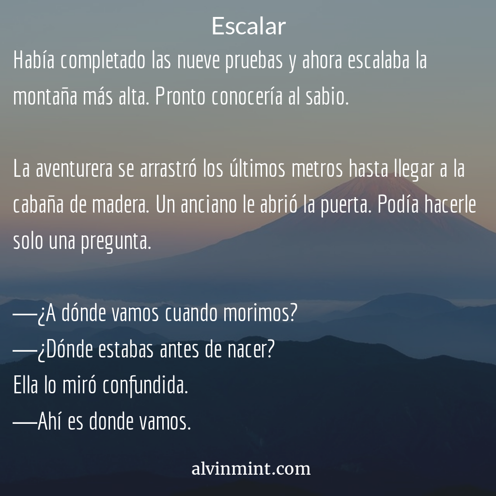 microrrelato:escalar