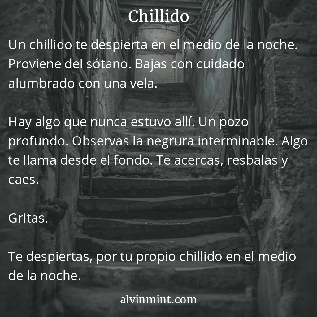 microrrelato:chillido